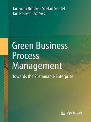 cover image of Green Business Process Management